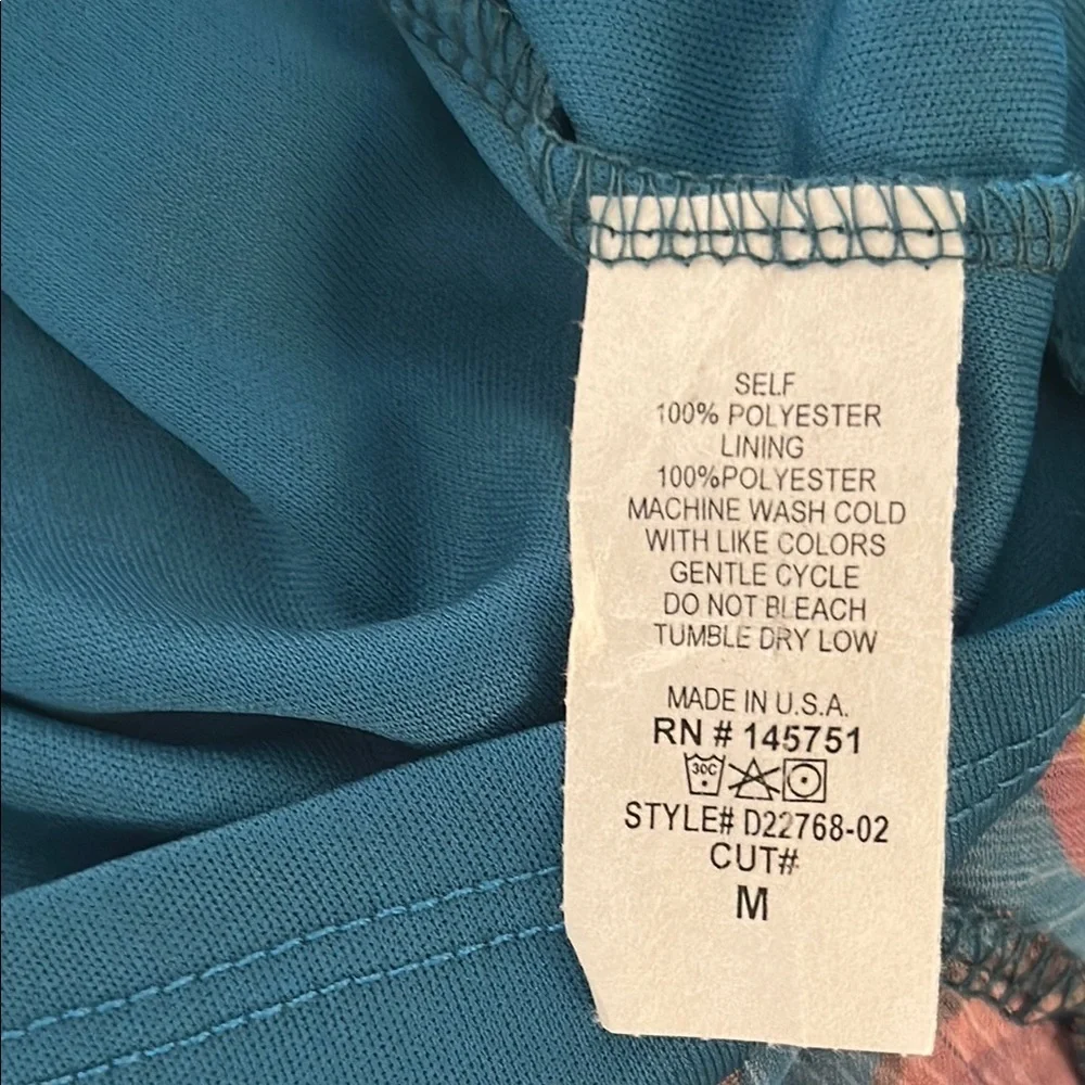 Peach Love California Teal Dress - Picture 4 of 4